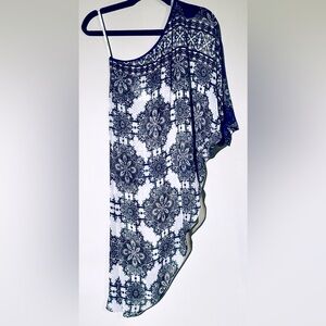 Analili one shoulder asymmetrical tunic, never worn, size XS/S